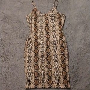 Snake print dress